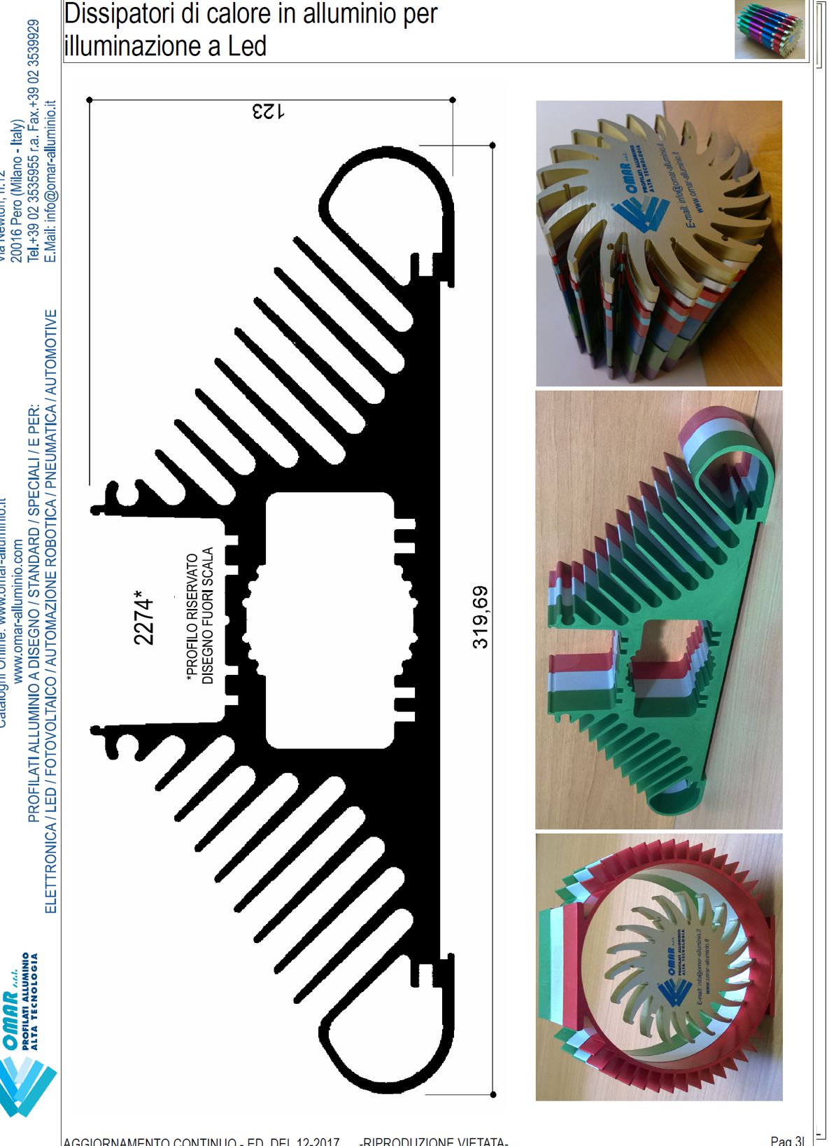 dissipatori per lampade a led