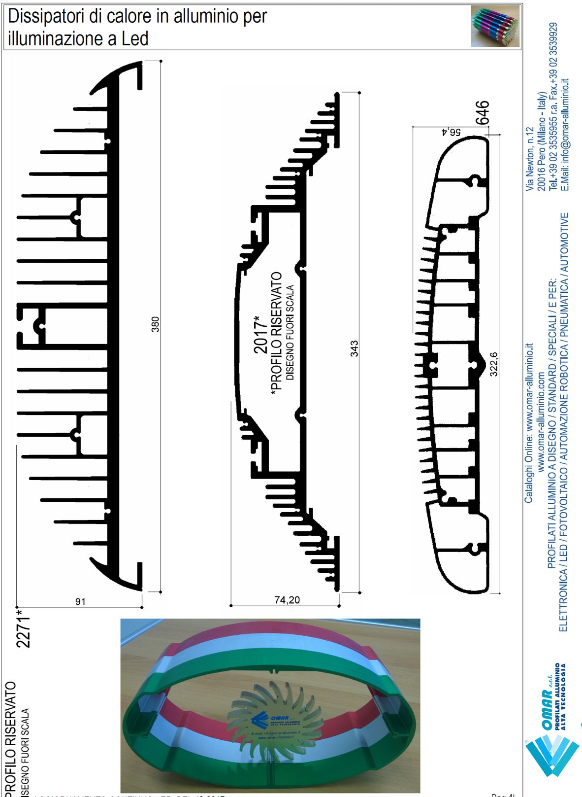 dissipatori ad alto rendimento per faretti a led