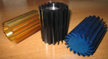 dissipatore in alluminio rotondo per led